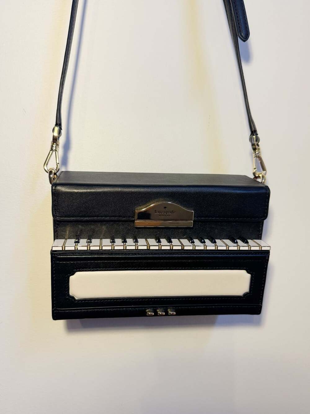 Kate Spade Jazz Things Up Piano Leather Crossbody Shoulder Bag